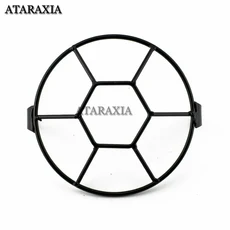 호환 바이크 오토바이 전조등 메쉬 그릴 가드 프론트 램프 카페 레이서 크루저 전조등 커버용 보호대 6.5, 02 Style 5