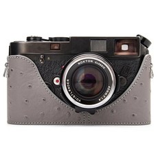 케이스 카메라 하프 커버 가방 박스용 타조 가죽 보호, 1. Case 01 / E. For Leica M6, 1개
