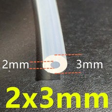 1m/ /5m 27 0 5mm 12mm 등급 투명 실리콘 튜브 고무 호스 물 가스 파이프 Dropship, 2x3mm