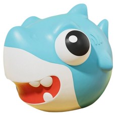 舒壓爆眼海洋捏捏樂 可愛造型 柔軟材質 舒緩壓力 捏捏樂玩具, 鯊魚, 1個