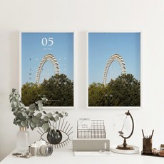 2026년 2027년 인테리어 양면 포스터 달력 캘린더 벽장식 벽꾸미기 a4 a3, 1개, 양면 포스터 1년 달력 - A4