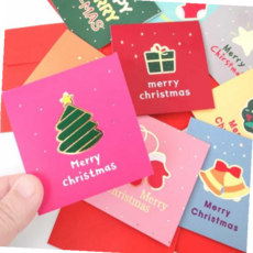 귀여운카드 X MAS 카드 크리스마스카드 미니카드 감사카드 9세트, 본상품