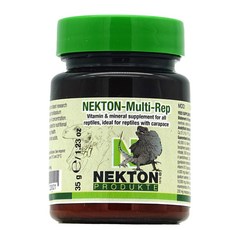 Nekton 모든 파충류를 위한 멀티렙 비타민 및 미네랄 Nekton Multi-Rep Vitamins and Minerals for all Reptiles 35gm whit, 1 온스(1팩), 1개