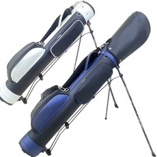 高爾夫球包輕便 男女支架槍包輕便球杆筒簡易皮球包大槍輕便攜帶, 黑白,定製, 1個