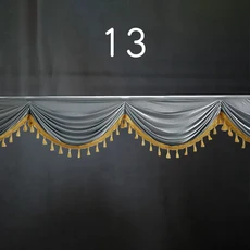 3or1m 파티 발란스 드레이프 패널 장식 배경 커튼 무대 웨딩 베일 천 웨이브 태슬, 01 1meter, 14 13