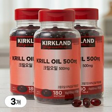 [국내배송] 코스트코 커클랜드 크릴오일 고순도 남극 크릴 추출 인지질 오메가3, 3박스, 180정