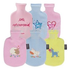 新色！團購3入【卡樂登】德國原裝 Fashy 保固兩年 兒童 熱水袋 愛心 星星 動物 毛套 毛絨 0.8L, 1個, 【請務必告知】不然小幫手只能隨機出貨