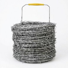 철조망 가시철조망 원형 울타리 담장 멧돼지 퇴치 고라니 철망 안전망 경계 펜스, 실버, 1개