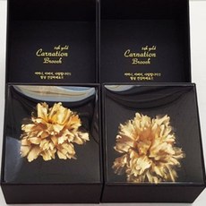 지나로즈 어버이날 스승의날 금장미 금카네이션 24k 황금 장미 선물 생일 기념일 결혼기념일 꽃 선물, 금코사지 브로치, 1개