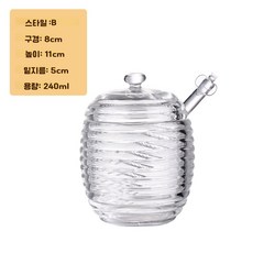 양봉꿀통 허니팟 허니 스푼 세트 꿀 디스펜서 허니디퍼, B