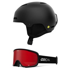 Giro Ledge MIPS 스노우 헬멧 - 매트 블랙 사이즈 L (59-62.5cm) 272158 8841419696, Giro Ledge 스노우 헬멧/고글 콤보 - 매트 블, (콤보) 매트 블랙 - 블랙 스택