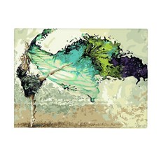 오늘의오브제 DIY 보석십자수 패브릭 원단형 35x25cm, 2_09_그린 웨이브, 1개