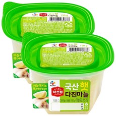 특가세일 CJ 하선정 다담 다진마늘, 2개, 150g