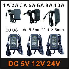 LED 범용 충전기 DC 220V AC 5V 6V 8V 9V 10V 12V 13V 14V 15V 24V 전원 공급 어댑터 1A 2A 3A 5A 6A 8A 10A EU US 드라이버, 1개, 없음, 23) 6V - US Plug-2A