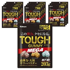 카바야 터프 구미 메가 콜라 + 에너지 드링크 + 소다, 203g, 12개