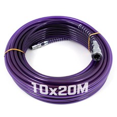 특A급 우레탄연질 보라 10파이X20M 에어호스 에어줄 타카호스 콤프레샤호스 에어호수 타카호스, 1개
