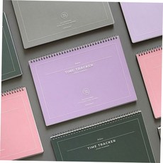타임트랙커 스케줄러 주간 만년형 스터디플래너 학습계획표, 01 핑크