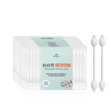 슈슈펫 반려동물 전용 애견면봉, 2개, 100개입