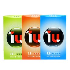 iu 愛接觸之戀 保險套 超薄型, 1個, 12個裝, 綠-超薄型