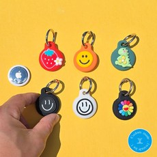 미아방지 어린이 애플 에어태그 실리콘 보호케이스 고리링 포함 자동차키 지갑 분실방지, 3.에어다이노