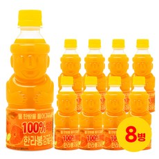 제주썬 착즙 한라봉감귤주스, 8개, 320ml