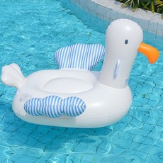 Baby童衣 嬰幼童遮陽海鷗造型坐式泳圈 親子共游泳圈 兒童可愛座圈 商檢合格 網美拍照戲水, 1個, 海鷗座圈-適合8歲以上（含成人）使用