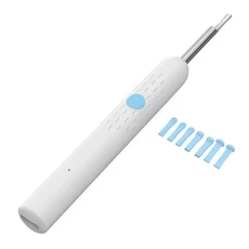 iPhone/Android 이어 피커 용 비주얼 WiFi 내시경 귀 검사를위한 초박형 4.2mm 카메라 1080P HD 무선 검이, 04 White