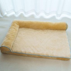 四季通用可拆洗寵物狗窩 中大型犬專用舒適絨面床墊, 1個, 小 麥 色看規格 小 麥 色I V深沉款,M 尺寸40*30左右s爆款規格S引 流