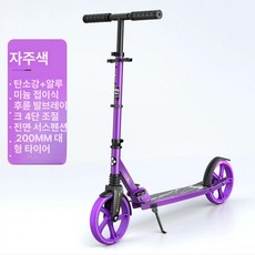접이식 2륜 스쿠터 크로스쿠터 두발킥보드 용킥보드 스프링카 킥보드악세사리 킥보드인형, 1개, 14. 로란퍼플 뒷바퀴 발 브레이크 + 200MM 대형