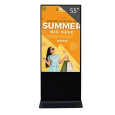 好好播 Windows 數位看板廣告機 落地鏡面廣告一體機 55吋 4K高畫質