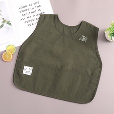 兒童無袖背心式罩衣 寶寶吃飯防水防髒圍裙