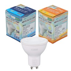 MR-16 GU10 LED COB 5W AC 220V전용 소켓포함 주광색 전구색, 1개