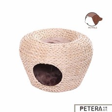 Petpals 蒲草編織2用遊憩屋 貓跳台 貓玩具 貓窩, 詳見包裝, 詳見包裝