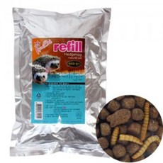 고슴도치 먹이 전용사료 600g 영양분섭취 건조밀웜, 리필600g