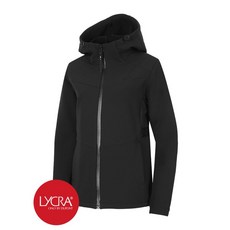 제옥스 여성 웜 시그니처 트랙 후드 자켓 피치기모 라이크라 블랙