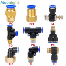 공압 공기 커넥터 피팅 PC/PCF/PL/PLF 4mm 6mm 8mm 나사 1/8 "1/4 3/8 1/2 스트레이트 호스 파이프 퀵, [08] 6-04 (6mm-1l2), [08] PL, 08 6-04 (6mm-1l2)_08 PL