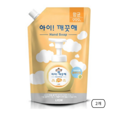아이깨끗해 핸드워시 파우더향 리필, 600ml, 2개