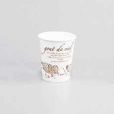 봉구유통 파리 종이컵 350ml, 100개, 1세트