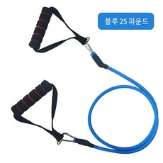 바디세이프 멀티 튜빙밴드 세트 근력 운동 헬스 저항 운동용 탄력 고무밴드, 파란색