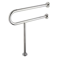 不鏽鋼浴室扶手 - 白鐵安全扶手，適用於面盆、馬桶旁，老人小孩防滑扶手, 銀色, 1個