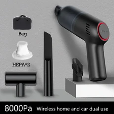 쿠쿠스토어 기계 가전 제품 자동차 진공 청소기 8000Pa 강력한 흡입 무선, 04 black pl