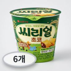 롯데웰푸드 씨리얼 초코 컵, 89g, 6개
