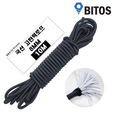고무로프 탄성 탄력 로프 고무바 자전거끈 텐트끈 오토바이밧줄, 8mm-10m, 1개 8mm-10m, 1개