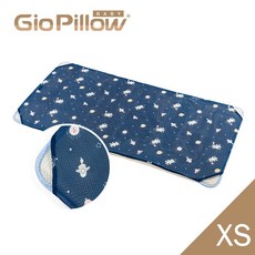 GIO Pillow 二合一超透氣嬰兒床墊 XS號 51x85cm 阿姆斯貓圖案 雙面設計可水洗床邊床墊, 1個, 二合一XS號-阿姆斯貓