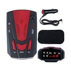 진이 자동차 레이더 탐지기 레이저 레이더 탐지기 360° GPS 속도 경찰 안전 16밴드 음성 경보 1080P HD 자동 초점 웹캠RED 마이크 포함, 진이 자동차 레이더 탐지기 레이저 레이더 탐지기 360