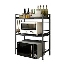 렌지대 높이조절 길이조절 전자레인지 선반, 3단