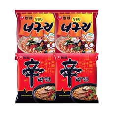 (올따옴)농심너구리얼큰한맛 10개 +농심 신라면 10개 20개