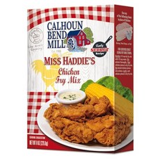 칼훈 벤드 밀 치킨 & 와플 바삭한 튀김 믹스 - 8 온스 Calhoun Bend Mill Miss Haddie's Chicken Fry Mix | Southern Style C, 1개