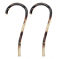 [1+1] 친절생활 원목 갈고리 안마기 매끄러운 오십견 지압봉, 블랙, 1세트