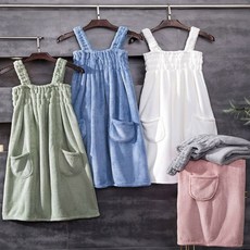 여성 원피스 스커트 골프가운 샤워가운 밴딩 목욕가운 15285ea 1(ea), 그레이